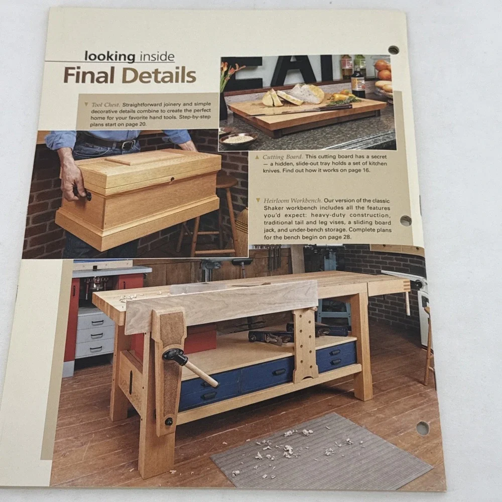 WOODSMITH Vol. 34 Issue 200 - HEIRLOOM WORKBENCH, CUTTING BOARD, CUTTING BOARD